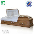 wholesale superior American style hardwood adult casket